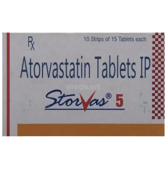 storvas 5mg tablet 15's